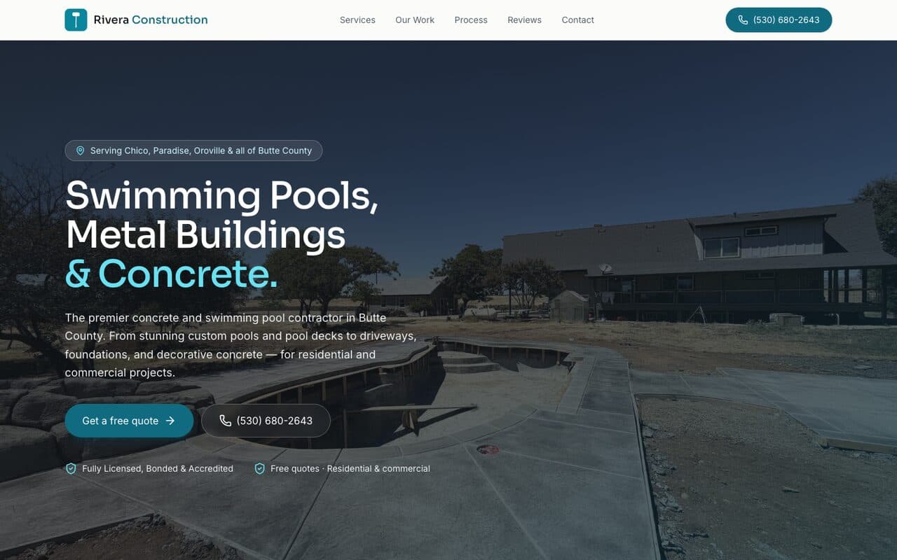Rivera Construction screenshot